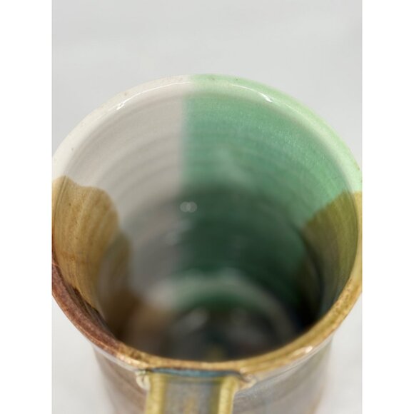 Greenhill Pottery Handmade‎ Multicolor Pottery Mug 12 Oz Made in North Carolina - Picture 6 of 7